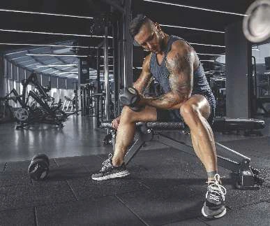 Gymnasium lifestyle image from the brochure