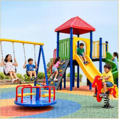 Children’s play area illustration from the brochure